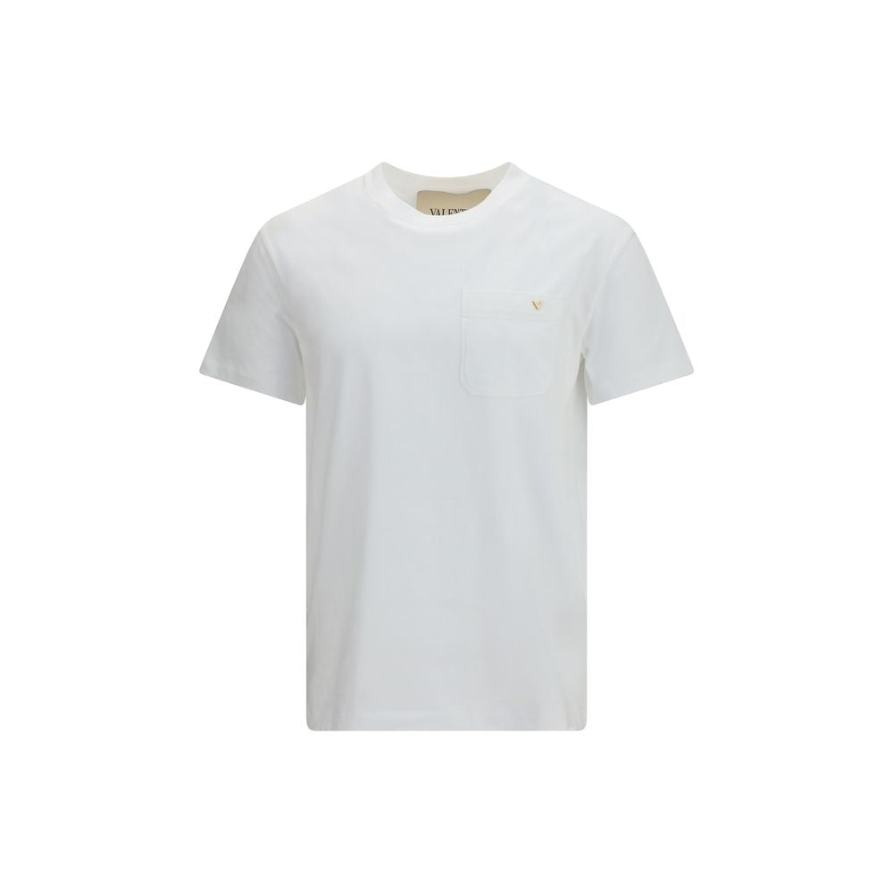 Valentino White Cotton T-Shirt - Luxury Boutique Co