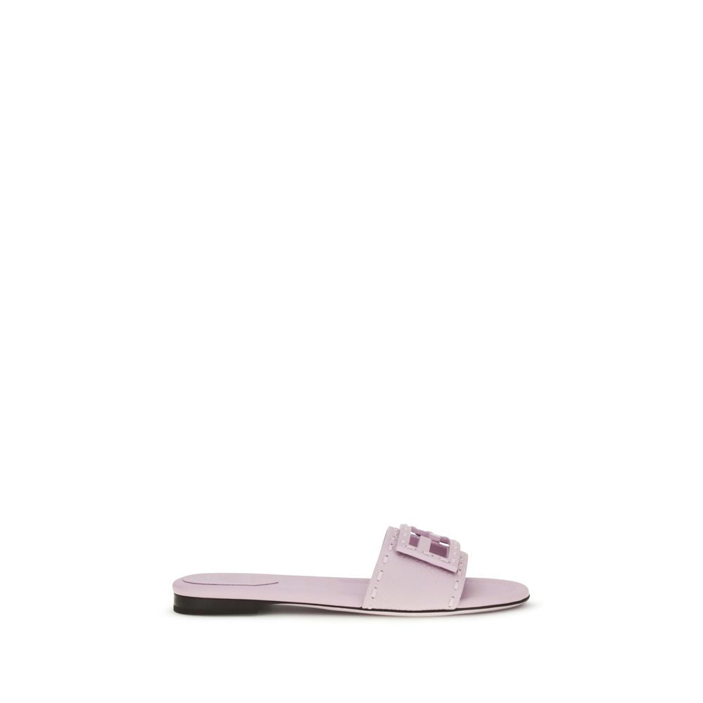 Fendi Multicolor Calf Leather Bos Taurus Flat Sandals - Luxury Boutique Co