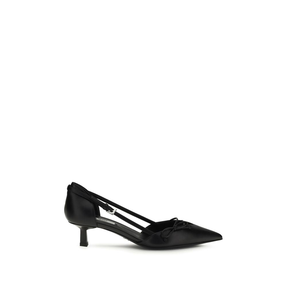 Prada Black Goatskin High Heel Pumps - Luxury Boutique Co