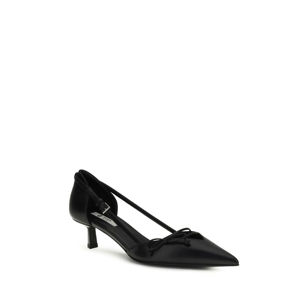 Prada Black Goatskin High Heel Pumps - Luxury Boutique Co
