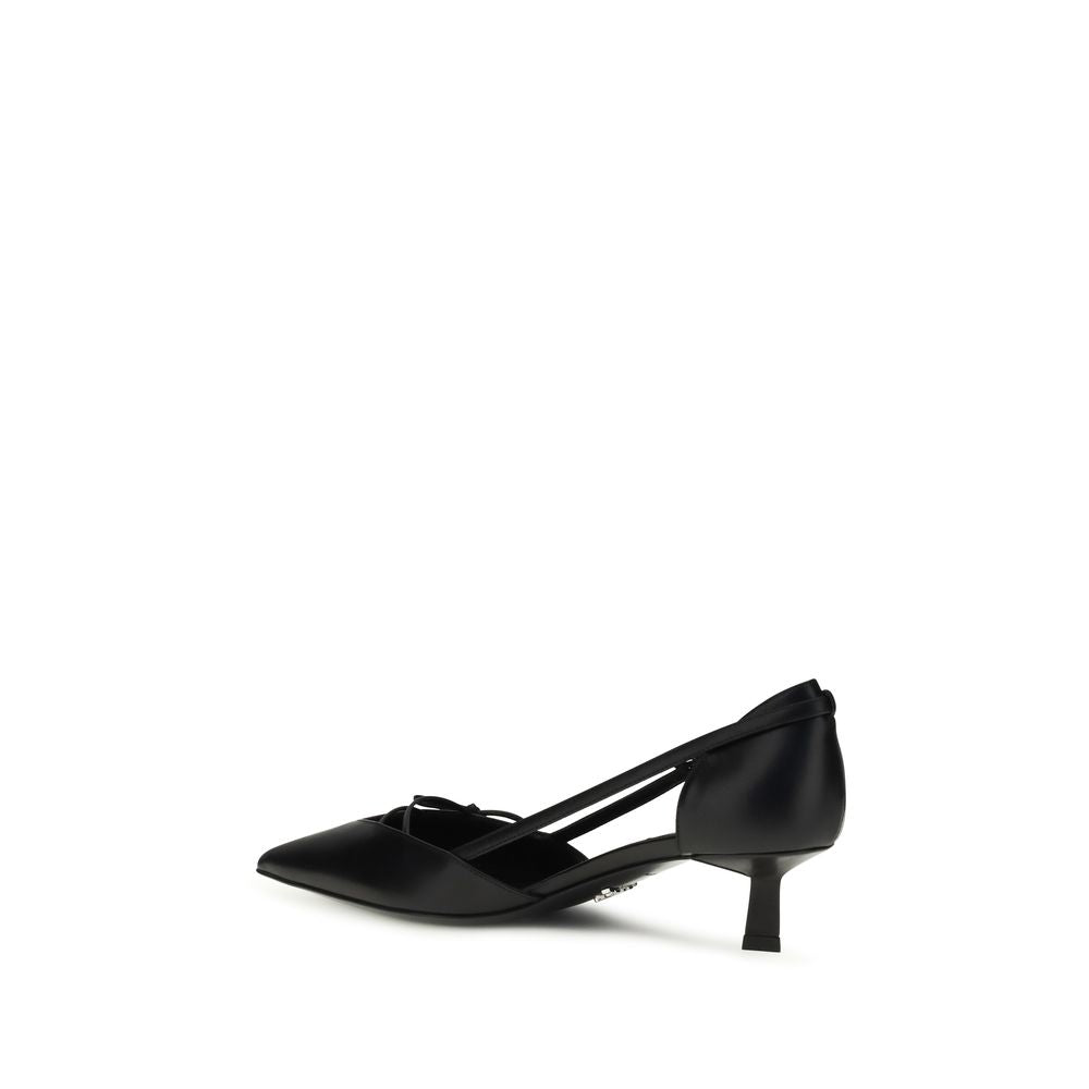 Prada Black Goatskin High Heel Pumps - Luxury Boutique Co