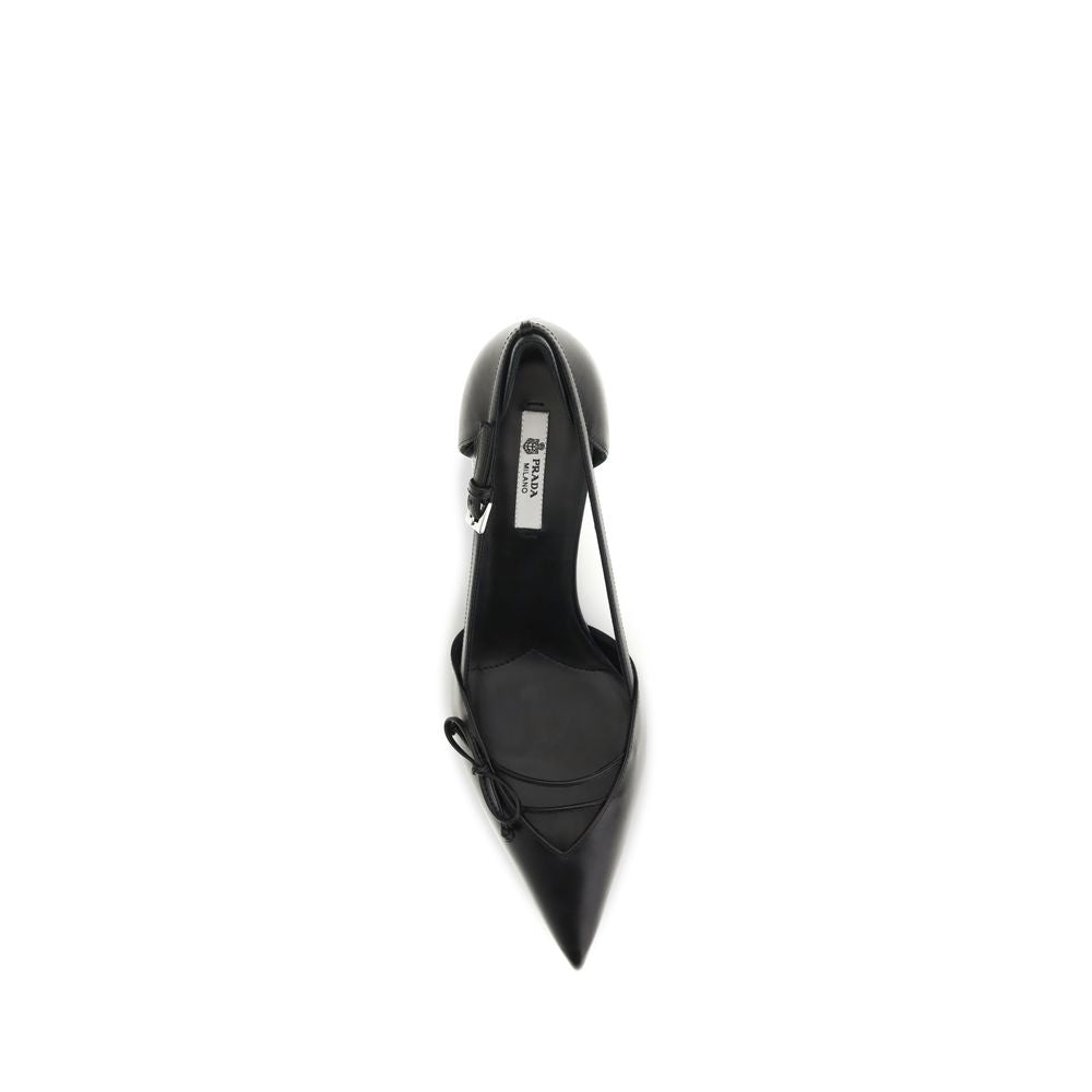 Prada Black Goatskin High Heel Pumps - Luxury Boutique Co