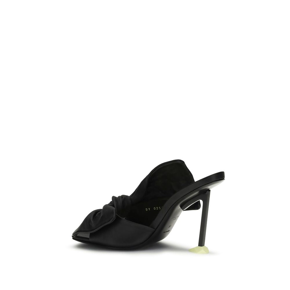 Givenchy Black Lamb Ovis Aries Aries Mules - Luxury Boutique Co