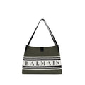 Balmain Black Cotton Shoulder Bag - Luxury Boutique Co