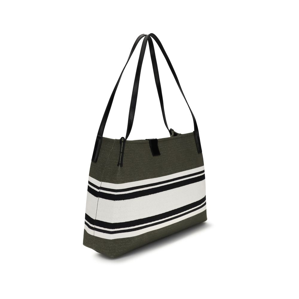 Balmain Black Cotton Shoulder Bag - Luxury Boutique Co