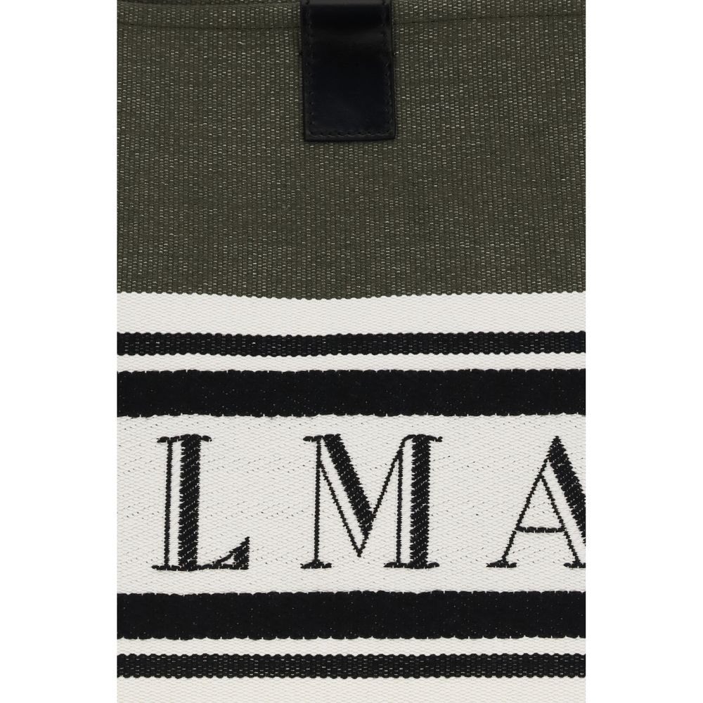 Balmain Black Cotton Shoulder Bag - Luxury Boutique Co