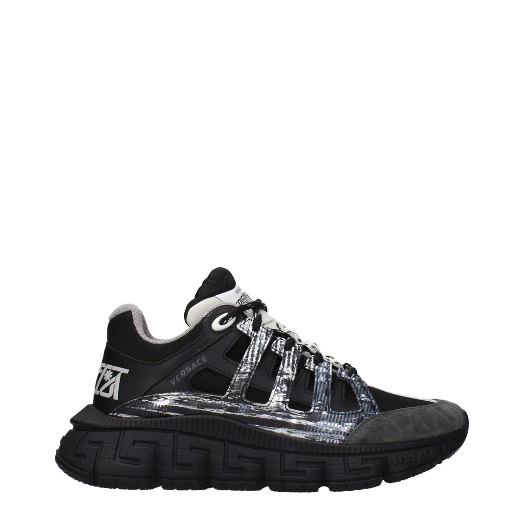 Versace Black Fabric Athletic Sneakers - Luxury Boutique Co