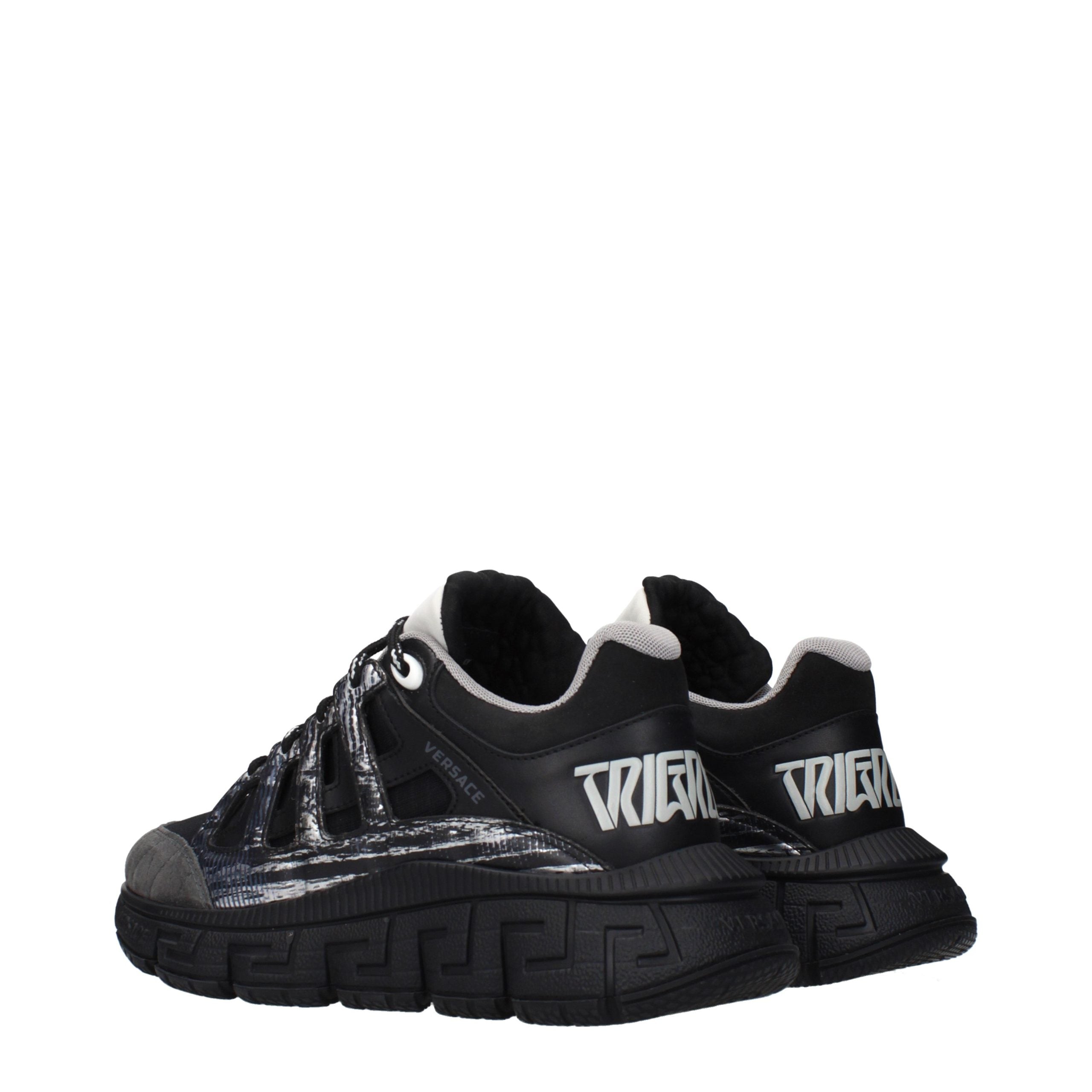Versace Black Fabric Athletic Sneakers - Luxury Boutique Co