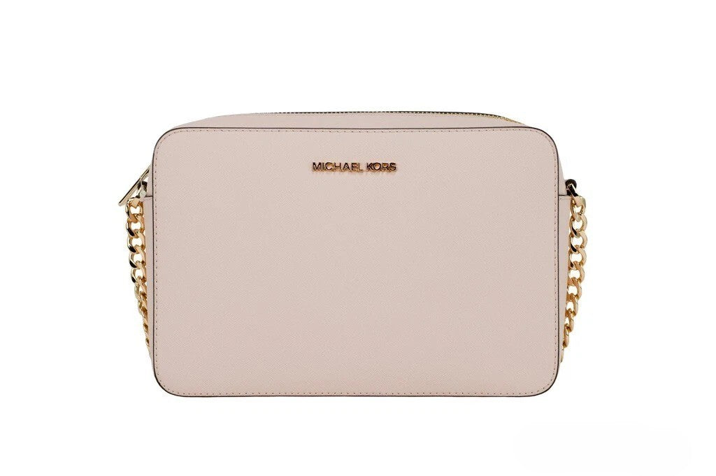 Michael Kors Adult Saffiano Leather East West Crossbody Handbag With 2 Slit Pockets - Luxury Boutique Co