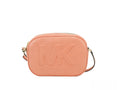 Michael Kors Jet Set Travel Medium Sherbert Leather Oval Camera Crossbody Bag - Luxury Boutique Co