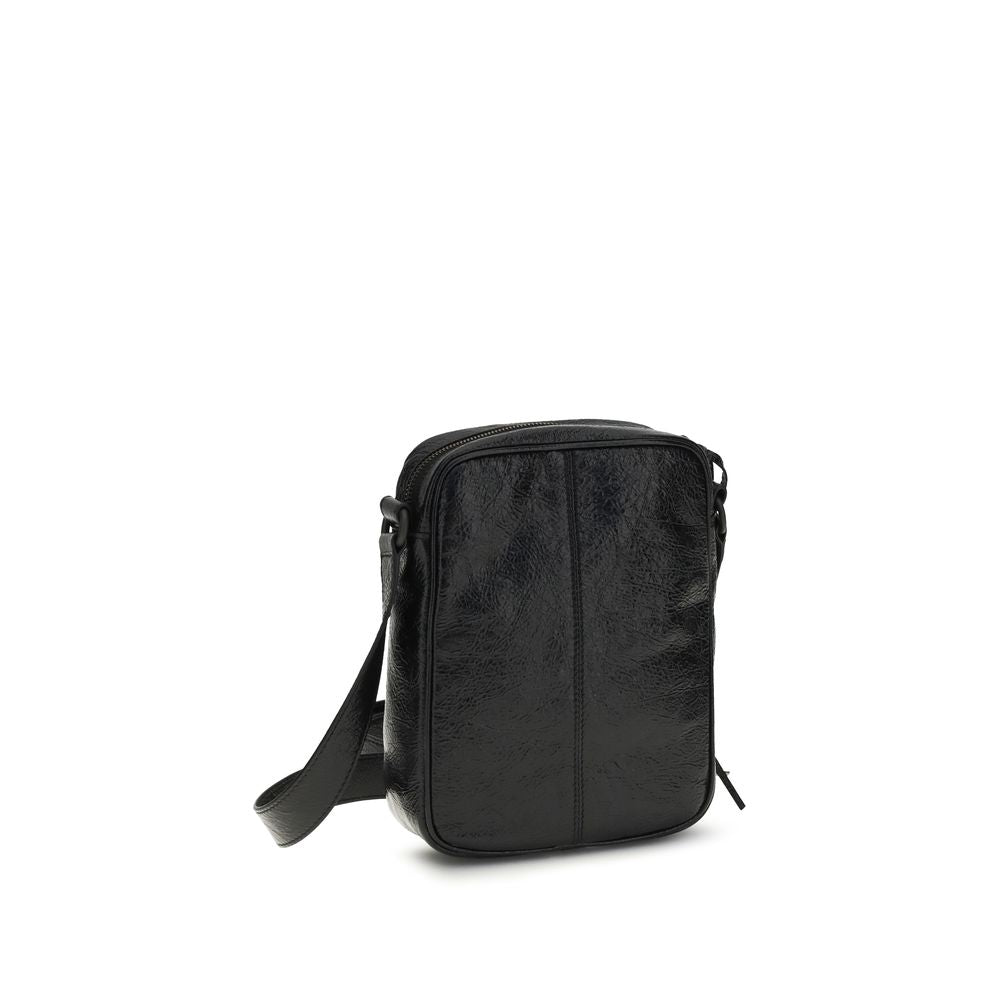 Balenciaga Black Lamb Ovis Aries Aries Shoulder Bag - Luxury Boutique Co