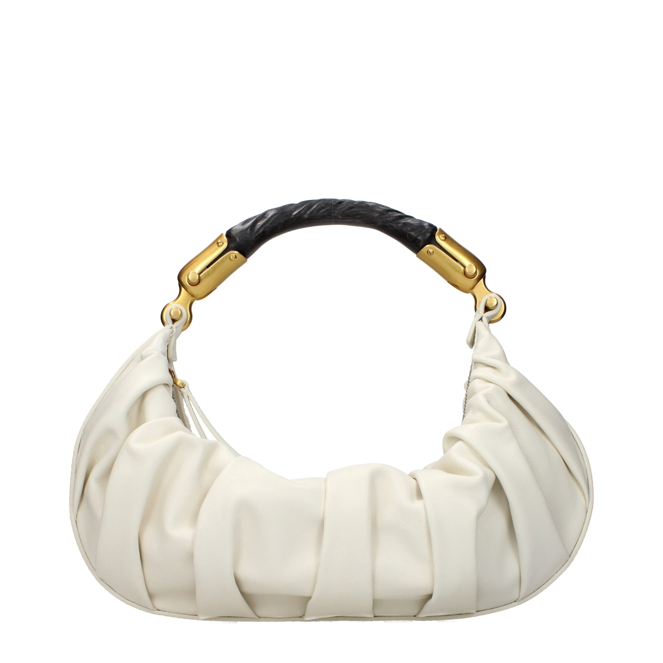 Balmain Beige Leather Handbag - Luxury Boutique Co
