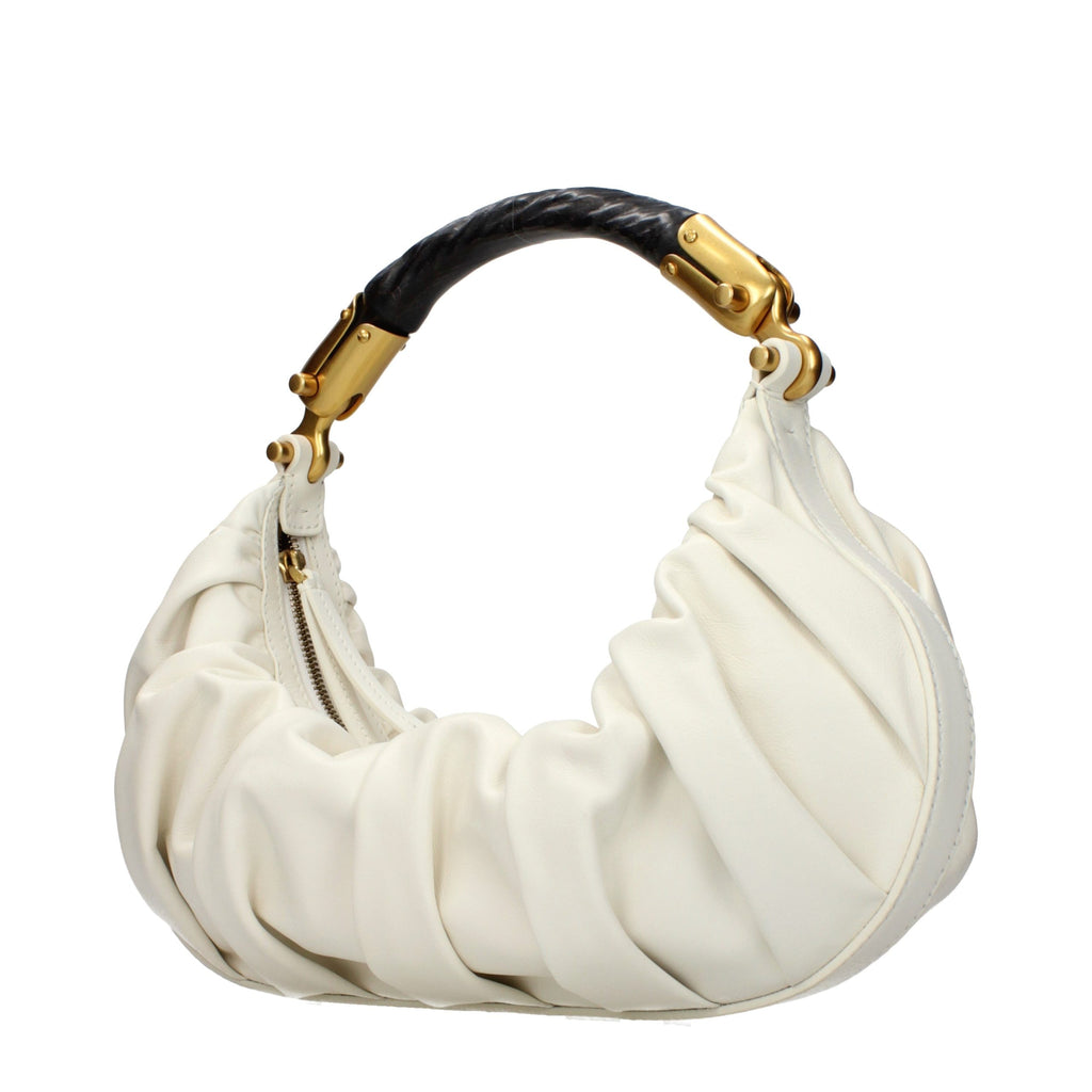 Balmain Beige Leather Handbag - Luxury Boutique Co