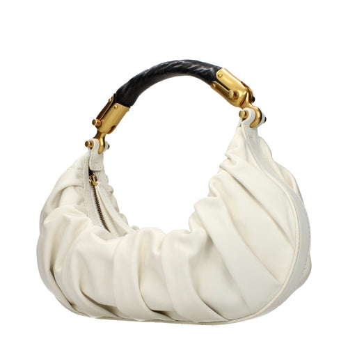 Balmain Beige Leather Handbag - Luxury Boutique Co