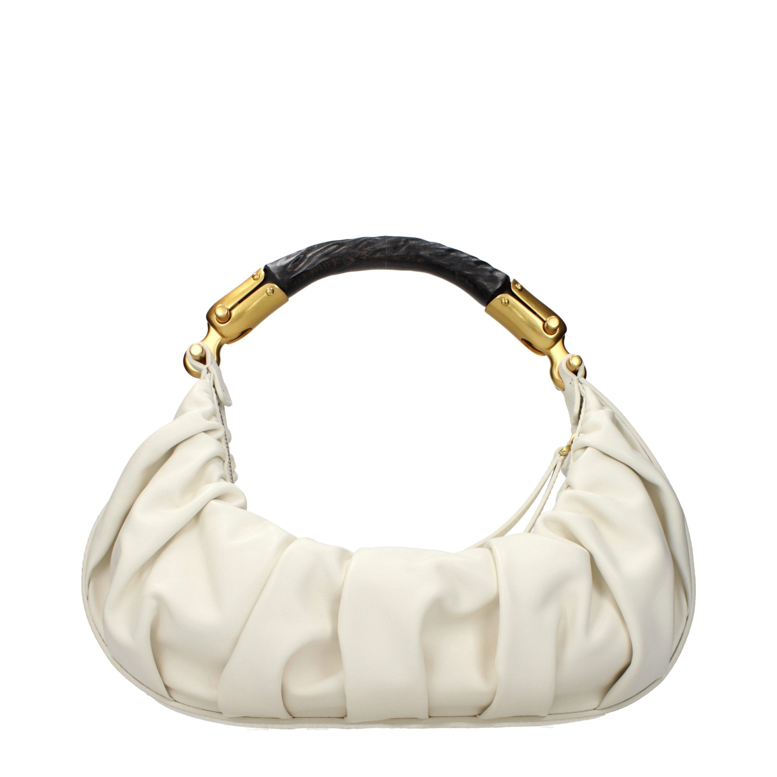 Balmain Beige Leather Handbag - Luxury Boutique Co