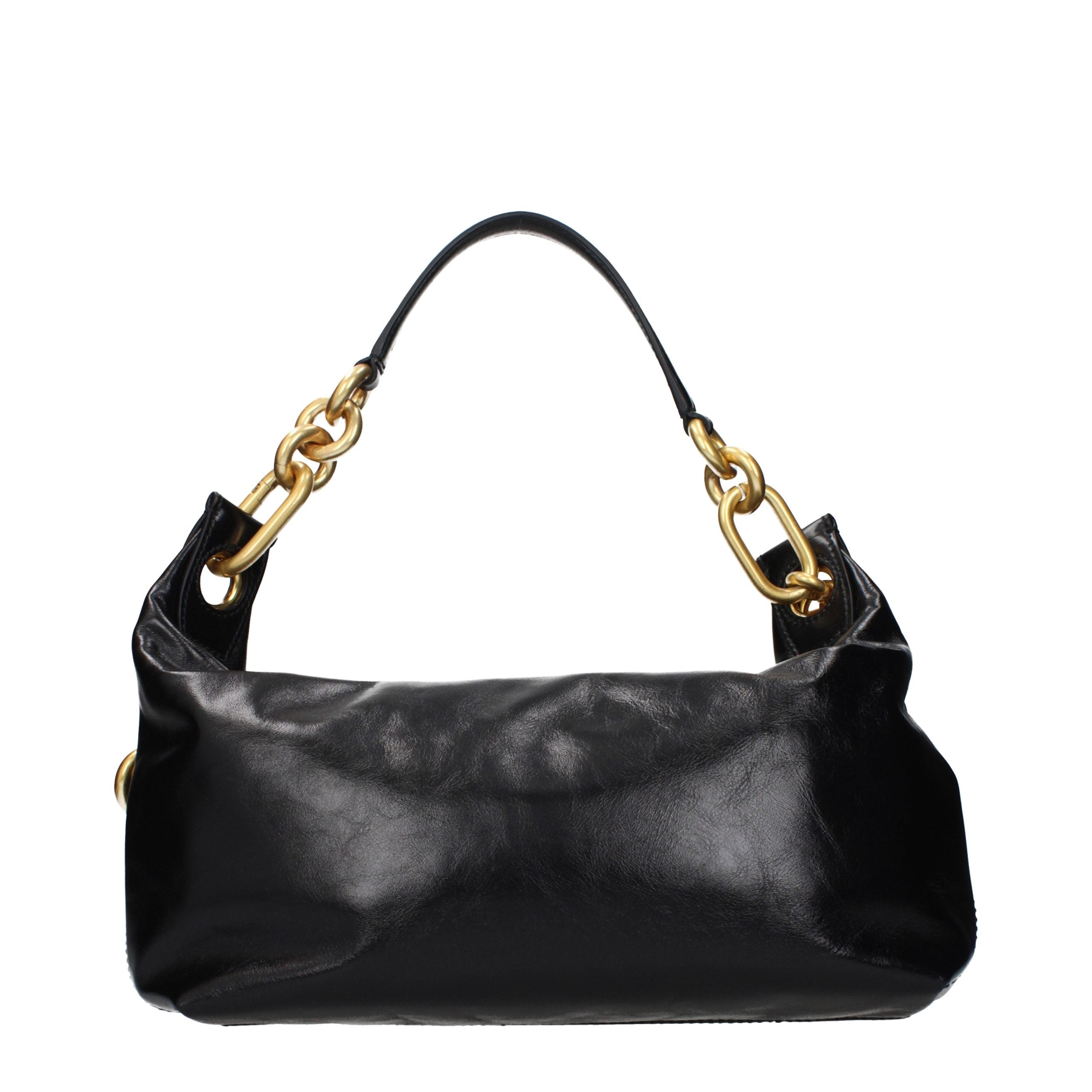 Balmain Black Leather Shoulder Bag - Luxury Boutique Co