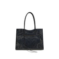 Balenciaga Black Lamb Ovis Aries Aries Shoulder Bag - Luxury Boutique Co