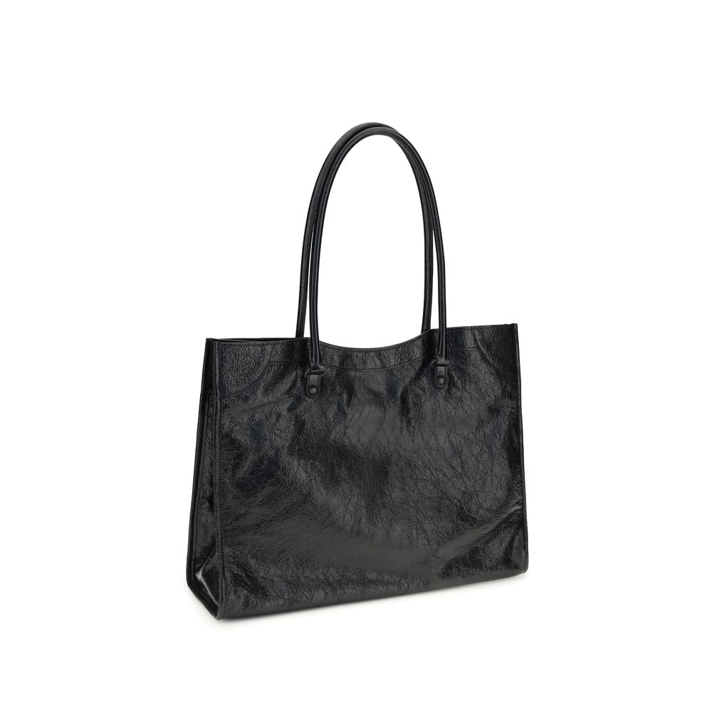 Balenciaga Black Lamb Ovis Aries Aries Shoulder Bag - Luxury Boutique Co