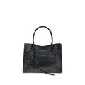Balenciaga Black Lamb Ovis Aries Aries Shoulder Bag - Luxury Boutique Co
