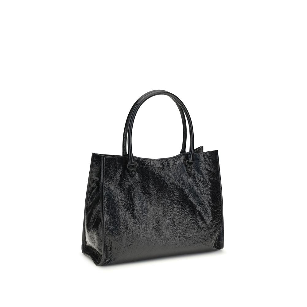Balenciaga Black Lamb Ovis Aries Aries Shoulder Bag - Luxury Boutique Co