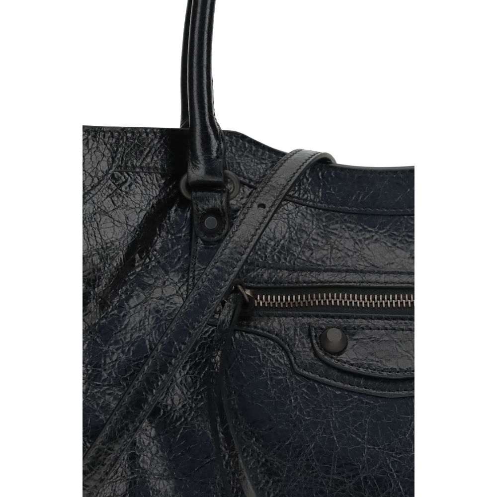 Balenciaga Black Lamb Ovis Aries Aries Shoulder Bag - Luxury Boutique Co