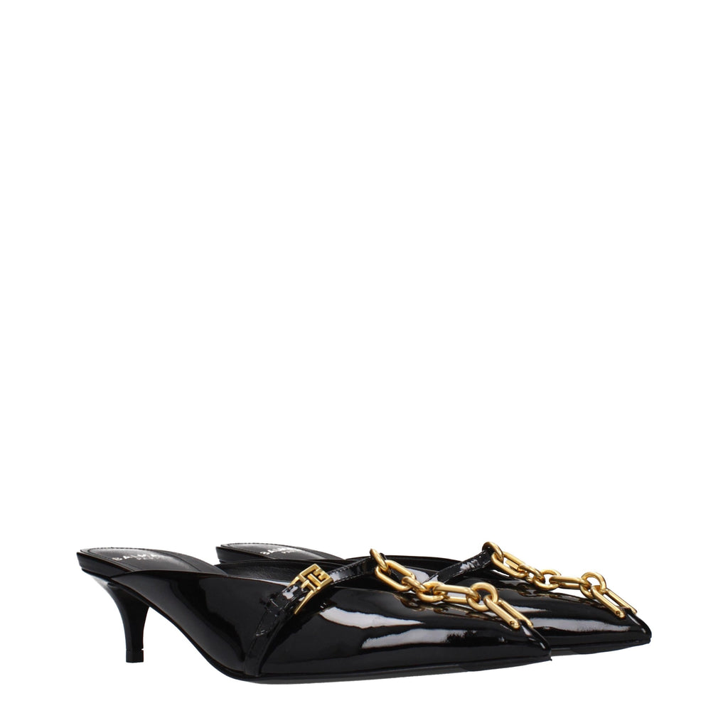 Balmain Black Leather Platform Sandals - Luxury Boutique Co