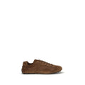 Prada Brown Calf Leather Bos Taurus Low Top Sneakers - Luxury Boutique Co