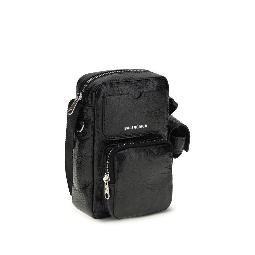 Balenciaga Black Lamb Ovis Aries Aries Shoulder Bag - Luxury Boutique Co