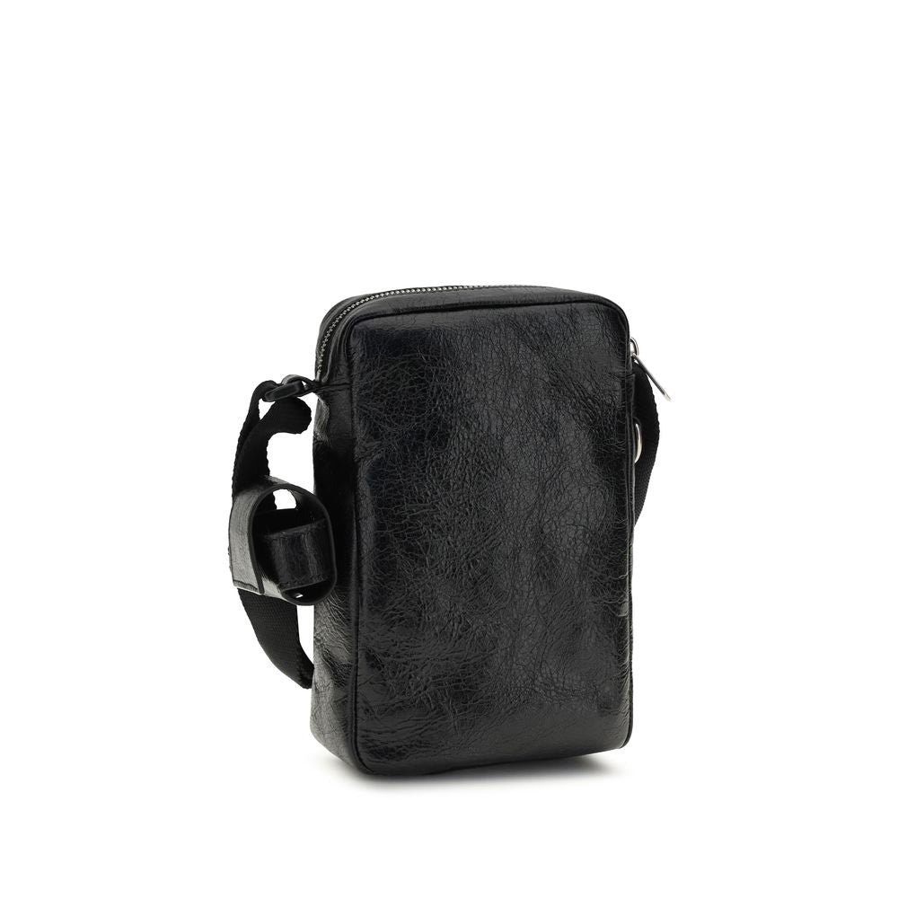Balenciaga Black Lamb Ovis Aries Aries Shoulder Bag - Luxury Boutique Co