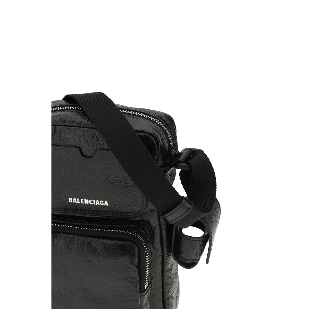 Balenciaga Black Lamb Ovis Aries Aries Shoulder Bag - Luxury Boutique Co
