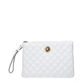 Versace White Leather Clutch Bag - Luxury Boutique Co