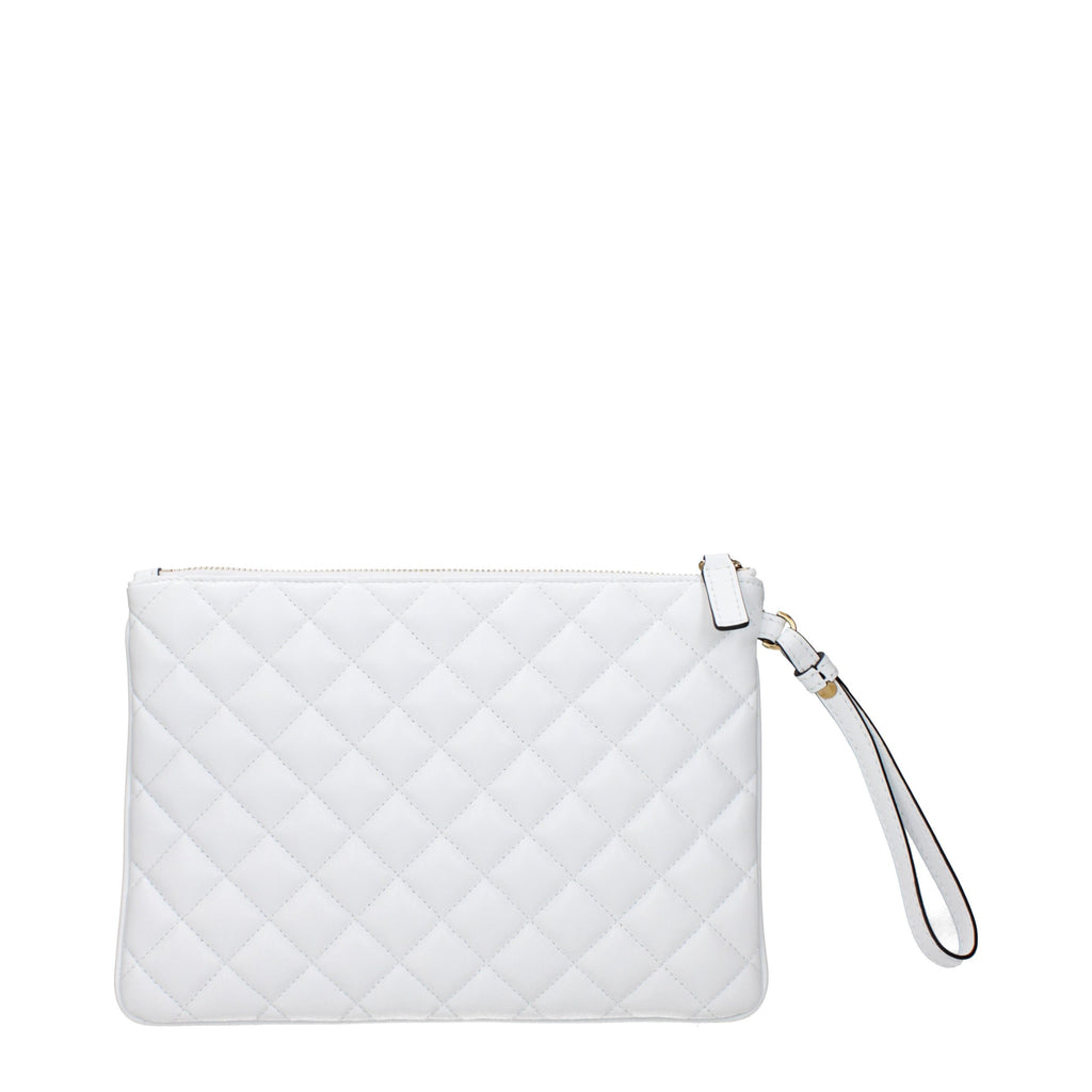 Versace White Leather Clutch Bag - Luxury Boutique Co