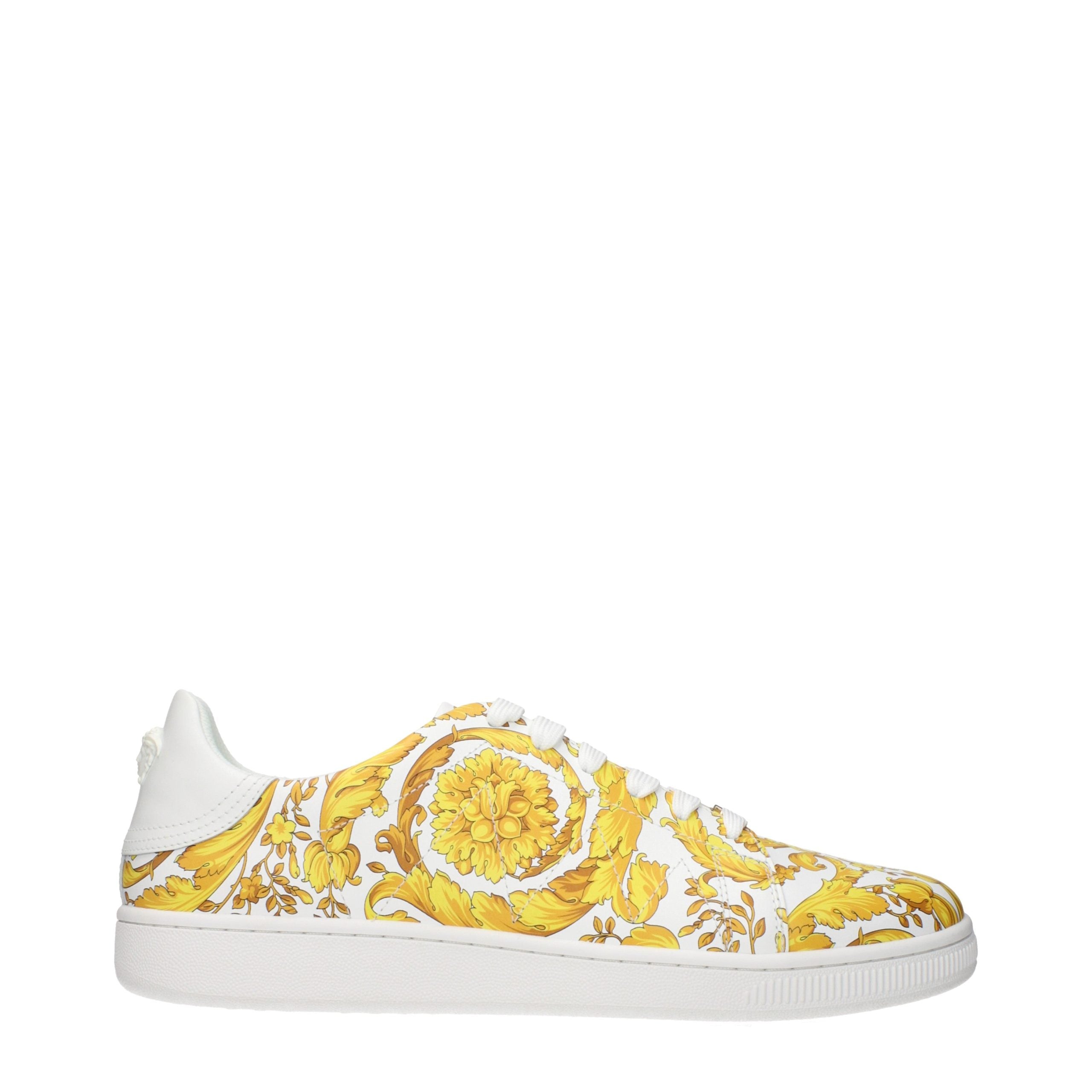 Versace White Leather Sneakers - Luxury Boutique Co