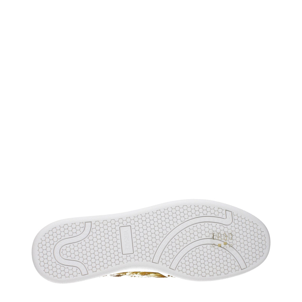 Versace White Leather Sneakers - Luxury Boutique Co