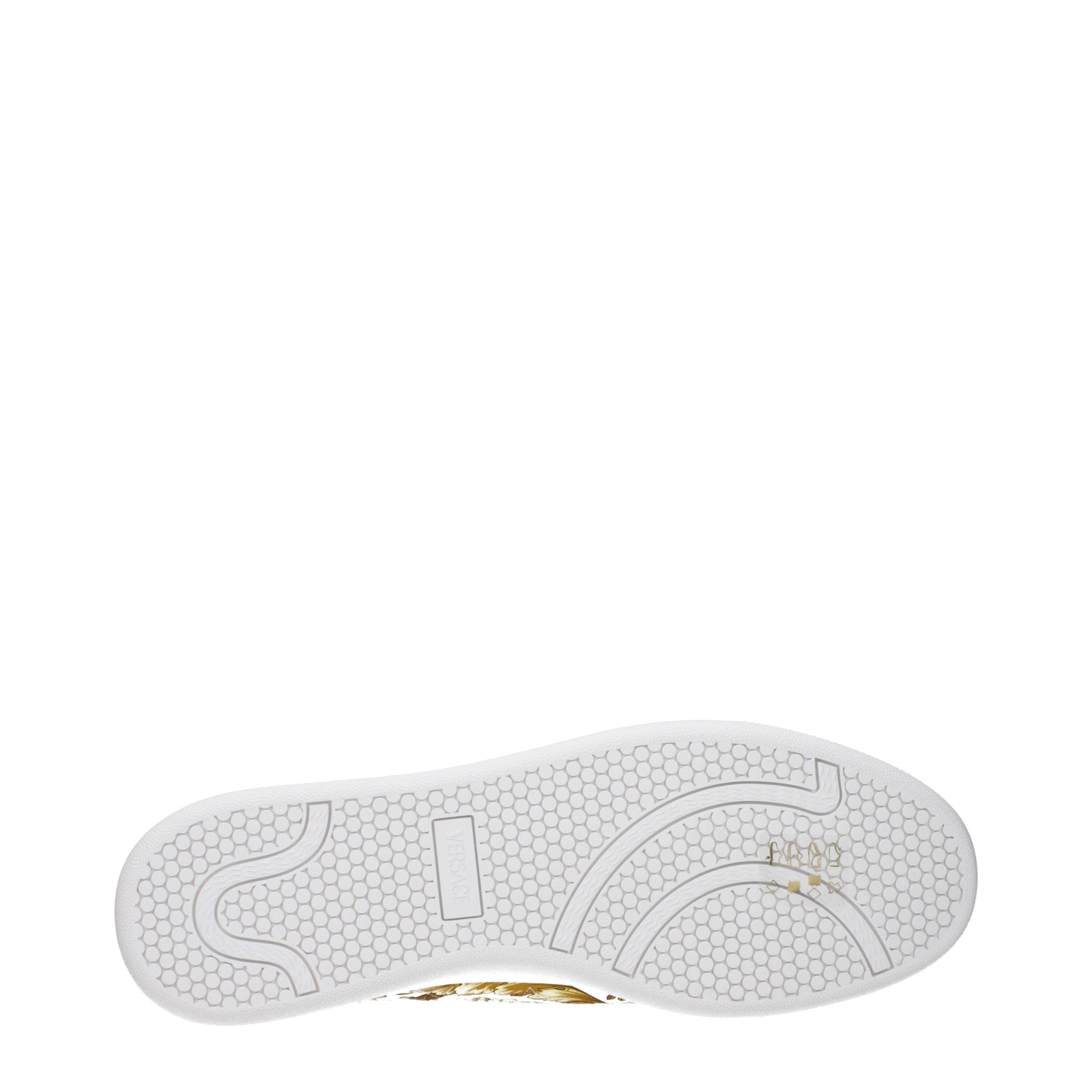 Versace White Leather Sneakers - Luxury Boutique Co
