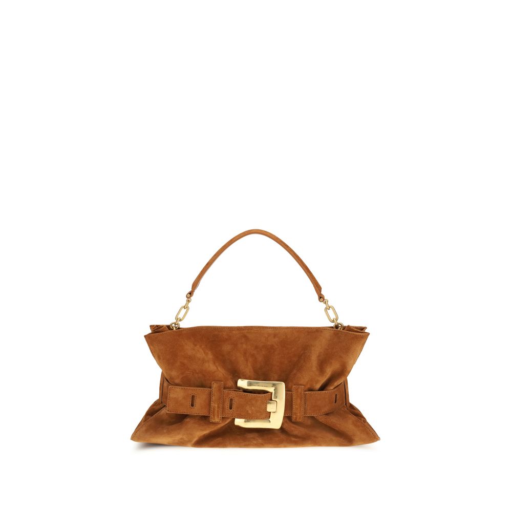 Balmain Brown Calf Leather Bos Taurus Handbag - Luxury Boutique Co