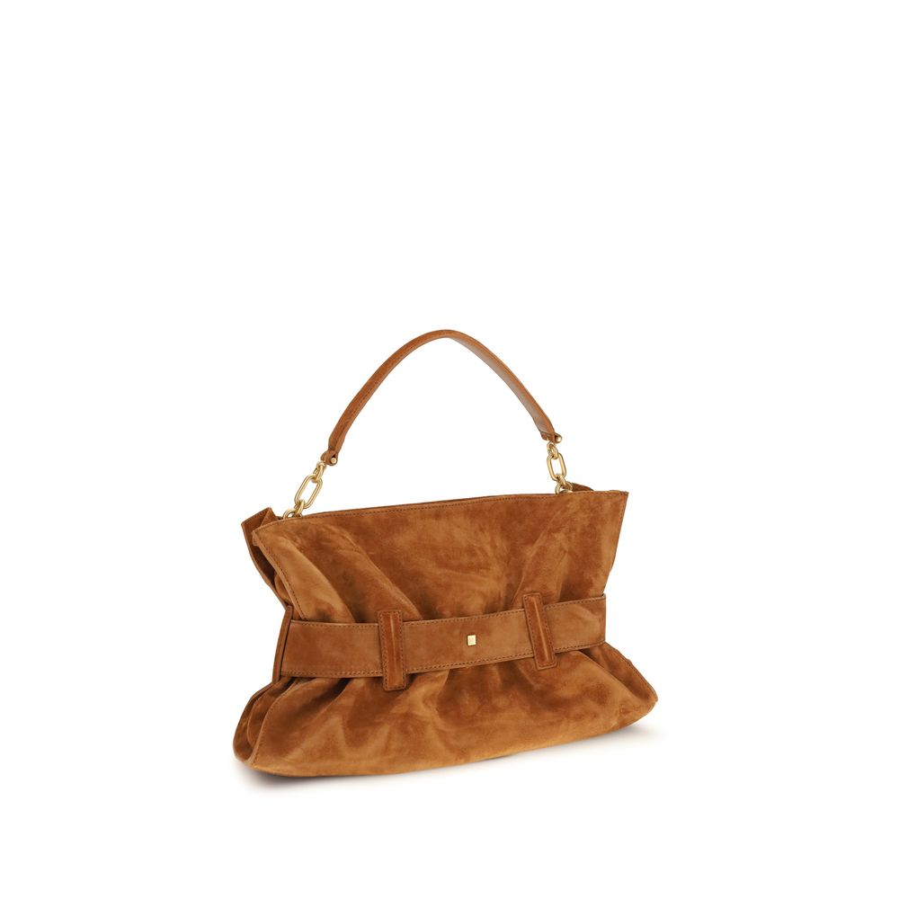Balmain Brown Calf Leather Bos Taurus Handbag - Luxury Boutique Co
