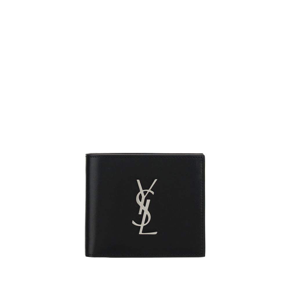 Saint Laurent Black Calf Leather Bos Taurus Wallet - Luxury Boutique Co