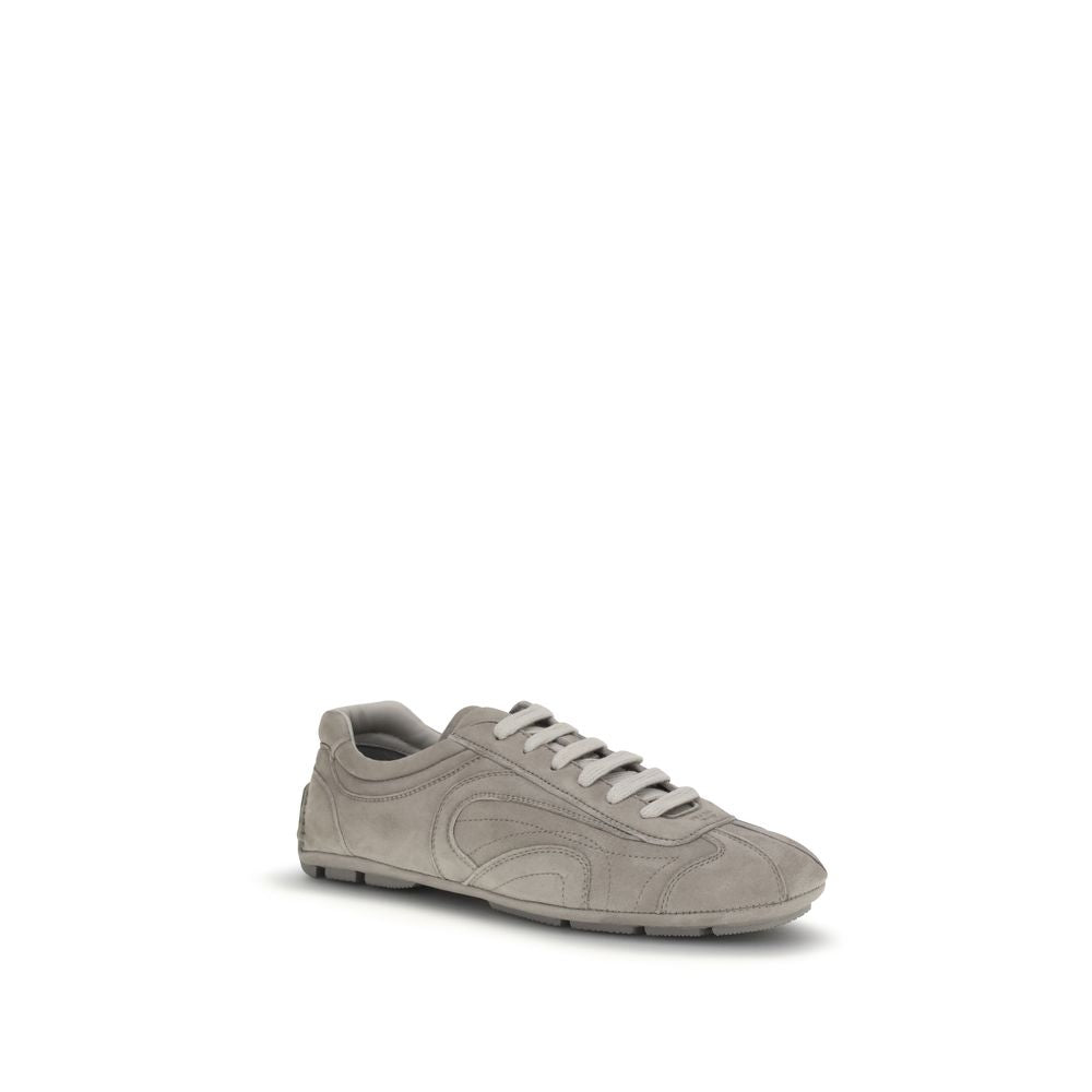 Prada Beige Lamb Ovis Aries Aries Athletic Sneakers - Luxury Boutique Co