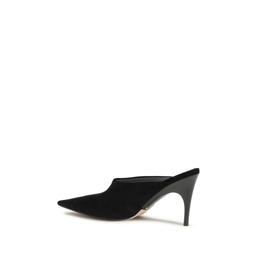 Balenciaga Black Suede Leather Mules - Luxury Boutique Co