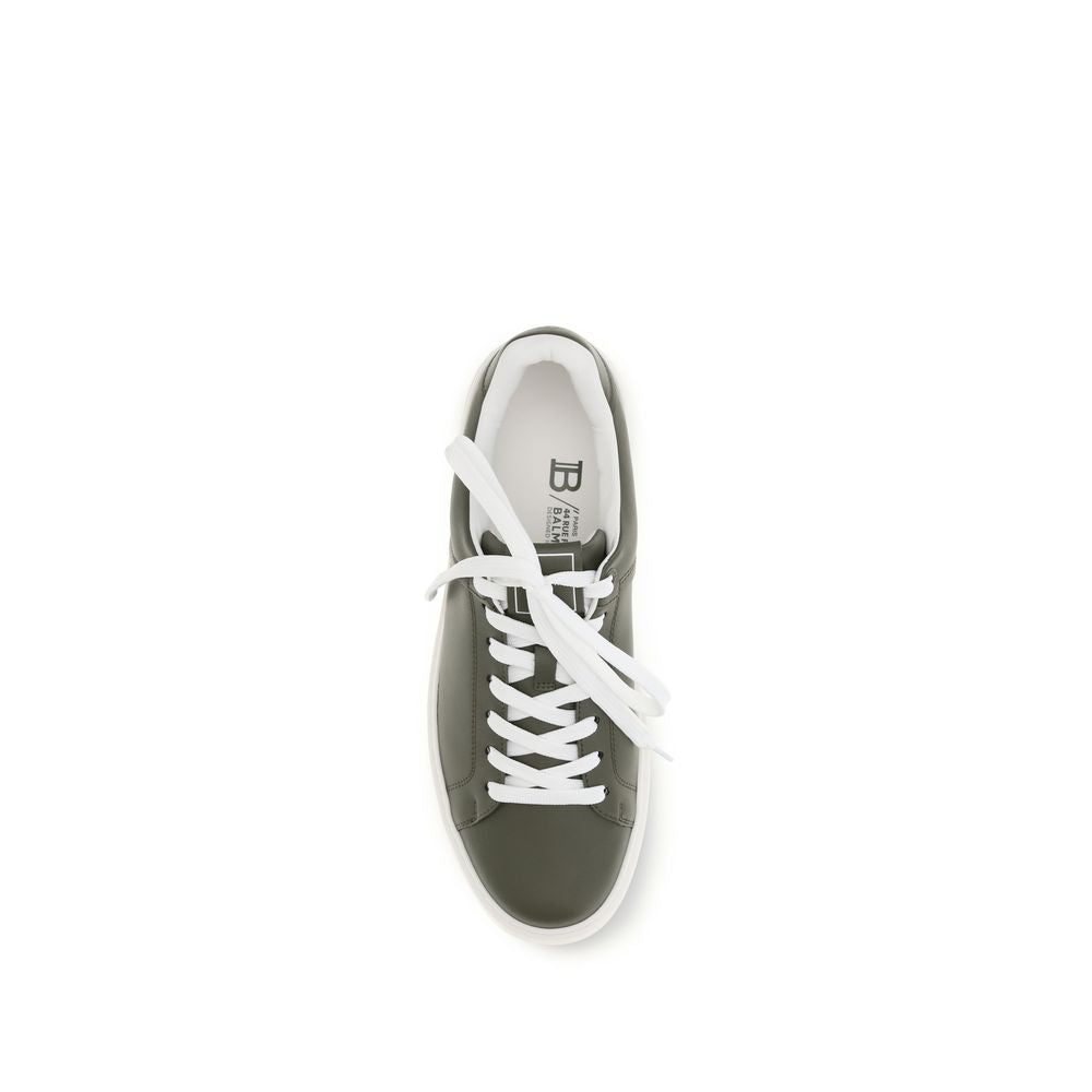 Balmain Bicolor Calf Leather Bos Taurus Sneakers - Luxury Boutique Co