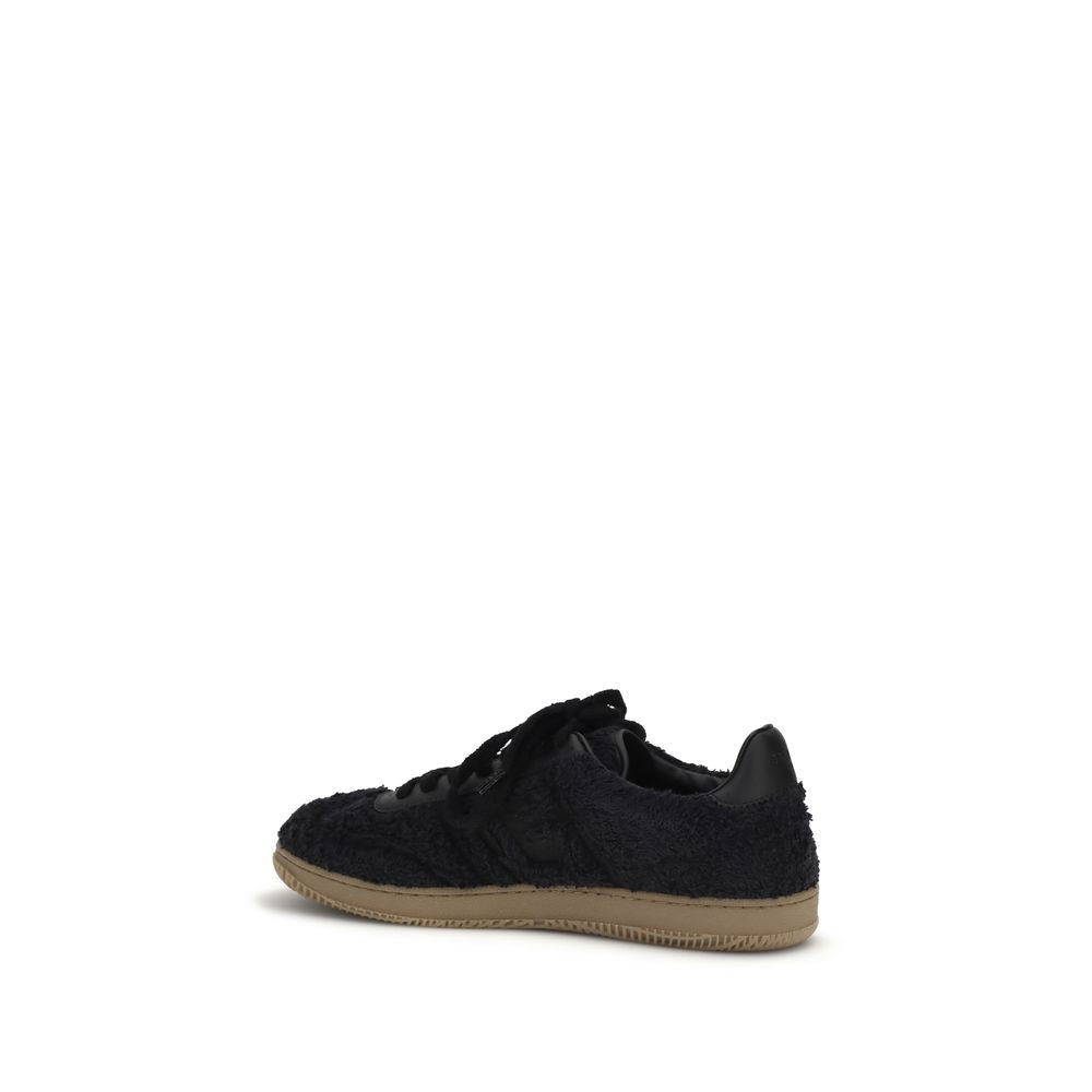 Balmain Black Suede Leather Low Top Sneakers - Luxury Boutique Co