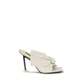 Givenchy White Lamb Ovis Aries Aries Mules - Luxury Boutique Co