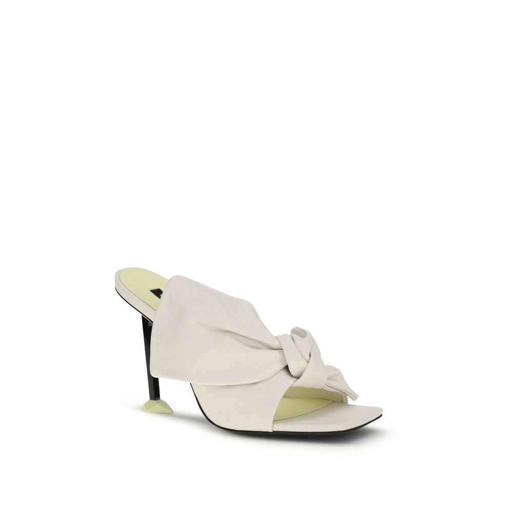 Givenchy White Lamb Ovis Aries Aries Mules - Luxury Boutique Co