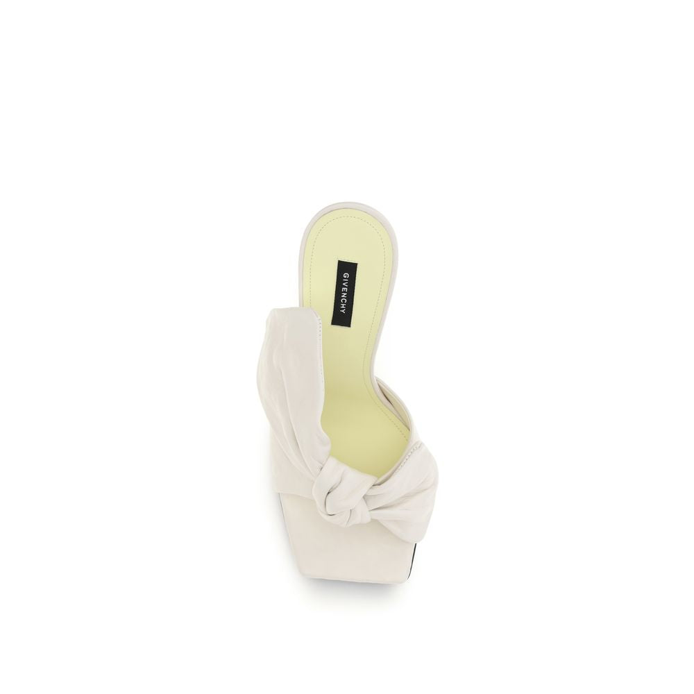 Givenchy White Lamb Ovis Aries Aries Mules - Luxury Boutique Co