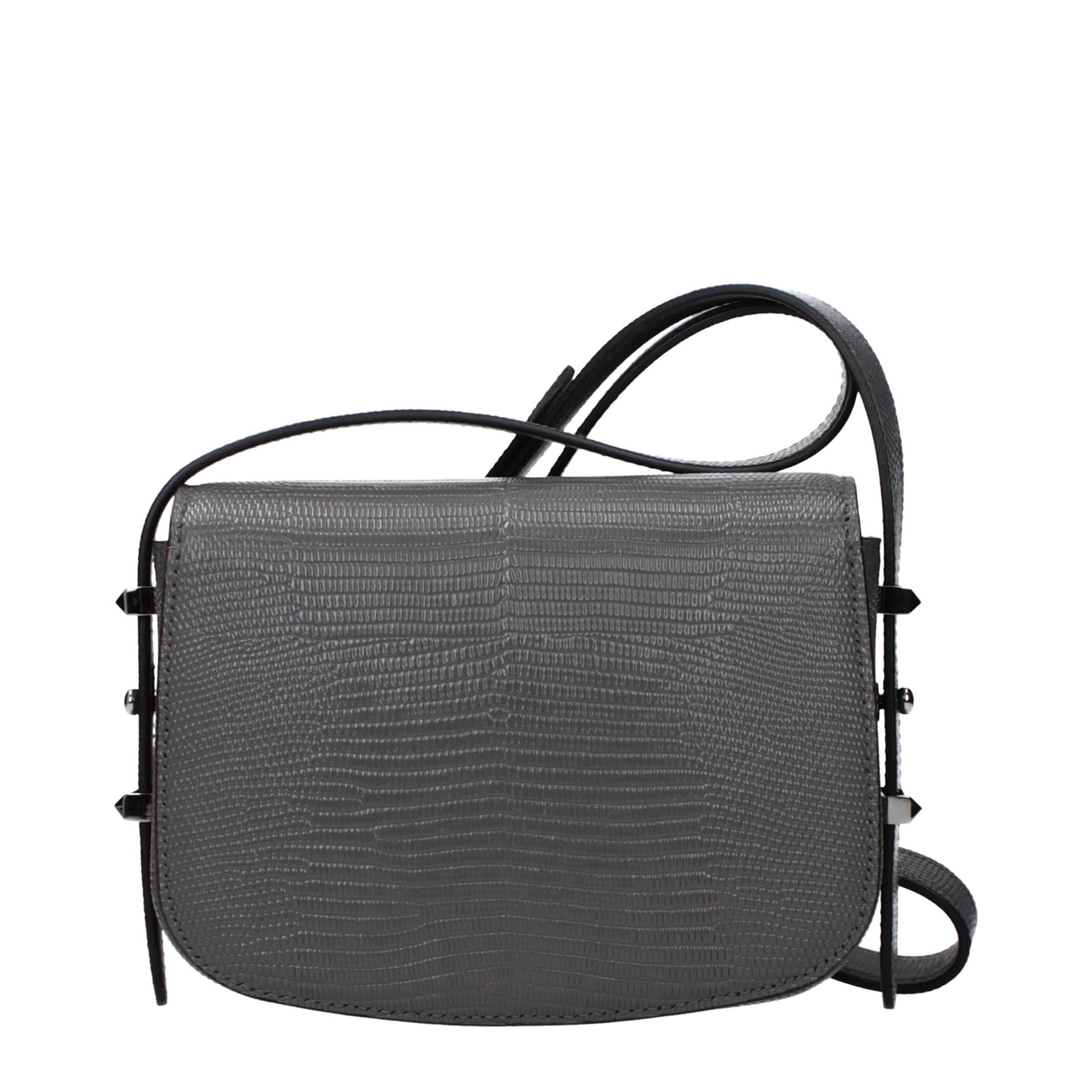 Jimmy Choo Gray Leather Shoulder Bag - Luxury Boutique Co