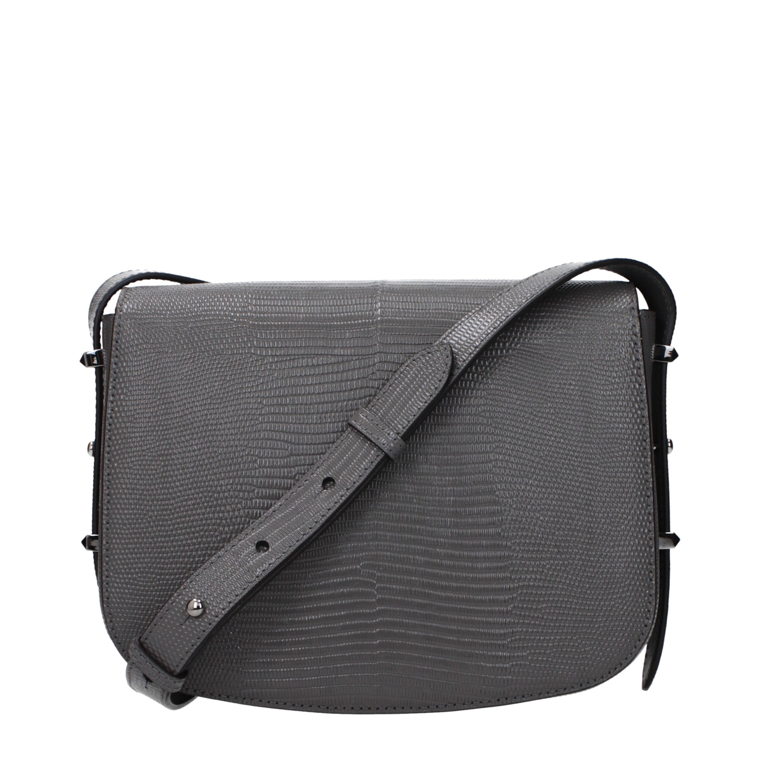 Jimmy Choo Gray Leather Crossbody Bag - Luxury Boutique Co
