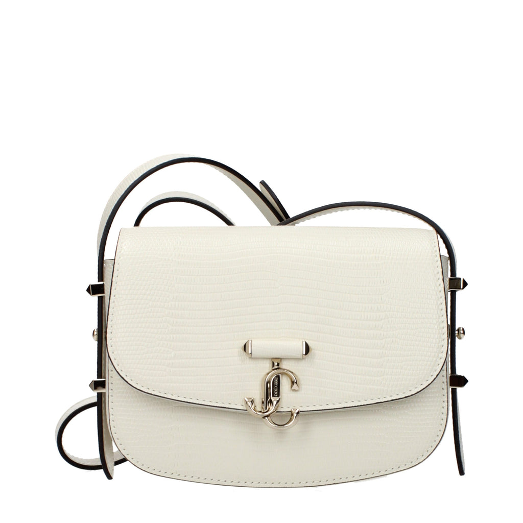 Jimmy Choo White Leather Shoulder Bag - Luxury Boutique Co
