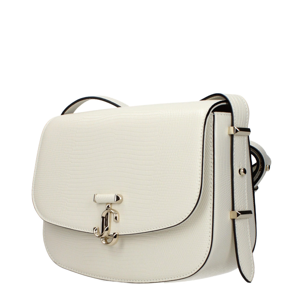 Jimmy Choo White Leather Crossbody Bag - Luxury Boutique Co