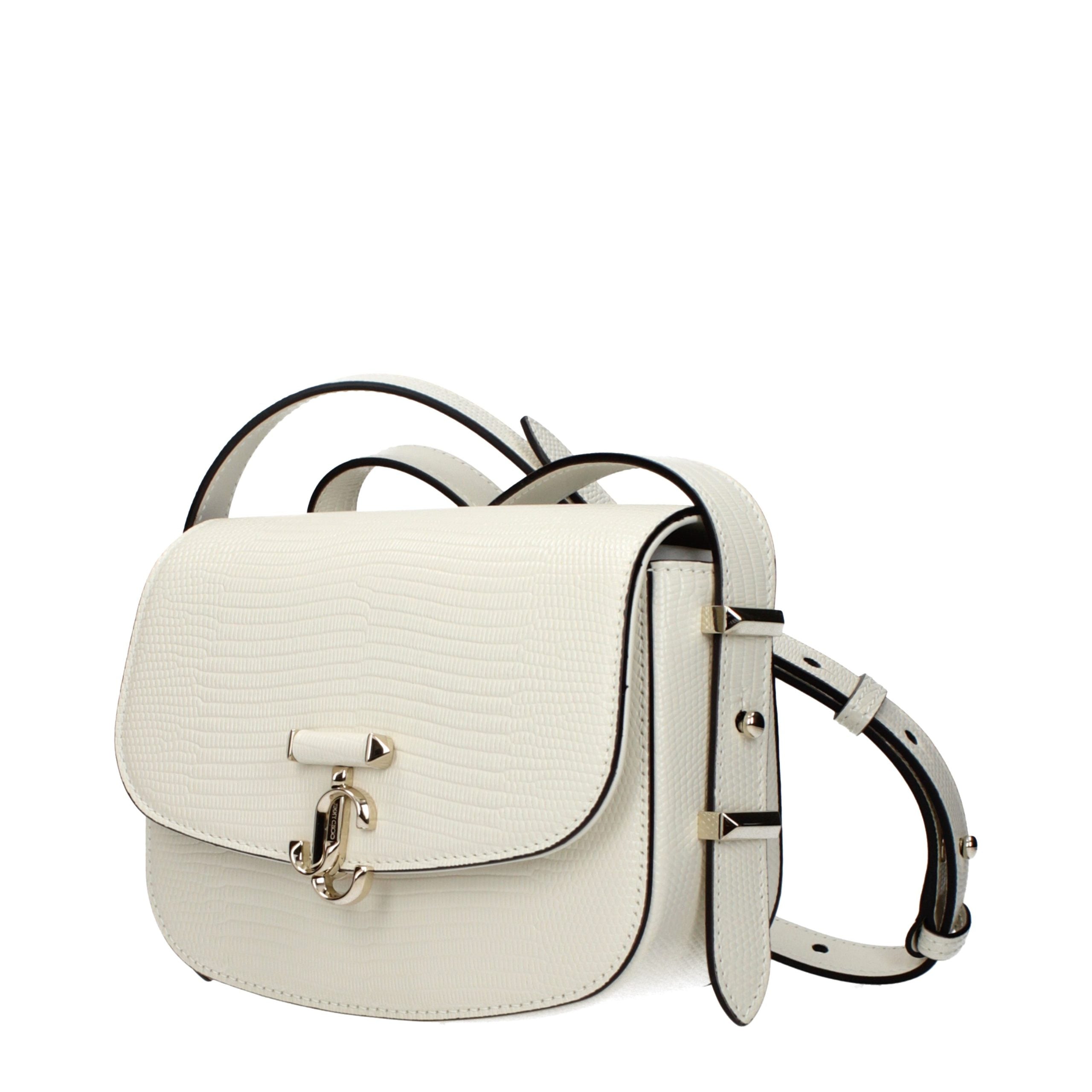Jimmy Choo White Leather Shoulder Bag - Luxury Boutique Co